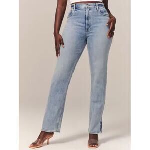 Abercrombie 90s straight ultra high rise Sz 28